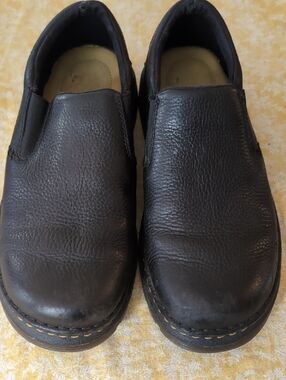 Dr. Martens Men's Black Leather Slip-On Loafers